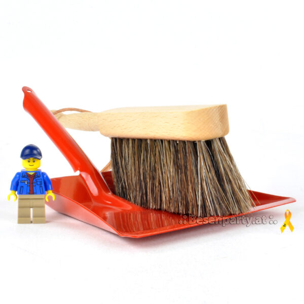 Schauferl u.Bartwisch, Emaille, Rosshaar, 1-3 Jahre