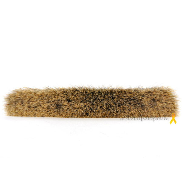 Stubenbesen, 25cm mit Gewinde, Eiche, Rosshaar geschlitzt