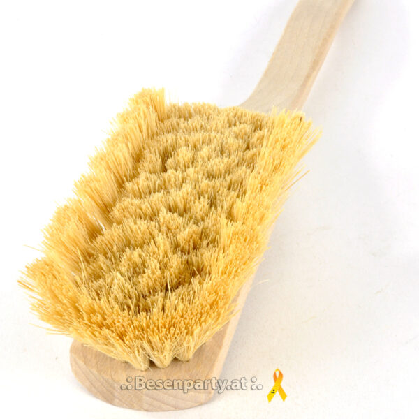 Wannenbürste mit Stiel, unbehandeltes Buchenholz, Fibre
