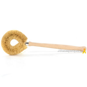 Spülbürste, unbehandeltes Buchenholz, helles Kokos