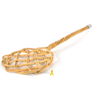 Teppichklopfer, Sonnenform, Peddingrohr, 75cm