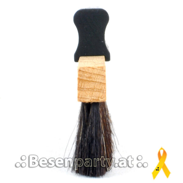 Schallplattenbürste, gewachstes Buchenholz, schwarzes Ziegenhaar