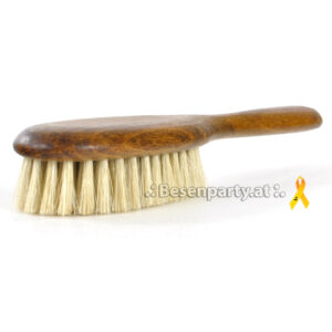 Katzenbürste, lackiertes Buchenholz, helle Borste