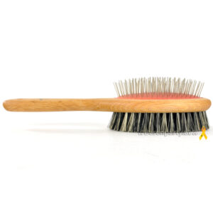 Hundebürste für die Fellpflege, geöltes Buchenholz, Fibre/Union/Draht