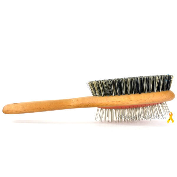 Hundebürste für die Fellpflege, geöltes Buchenholz, Fibre/Union/Draht