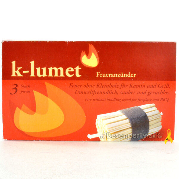 K-lumet, Kamin- und Feueranzünder
